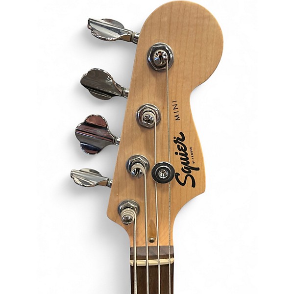 Used Squier Mini Precision Bass Black Electric Bass Guitar