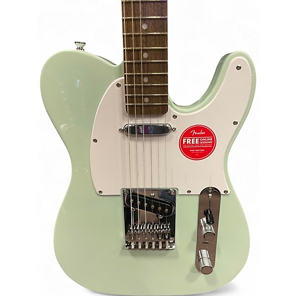 Used Squier SONIC TELECASTER Surf Green Solid Body Electric Guitar