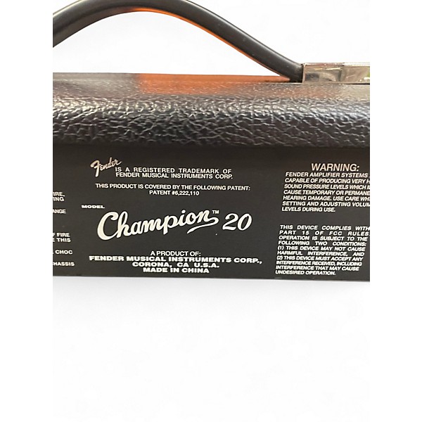 Used Fender Champion 20 Guitar Combo Amp