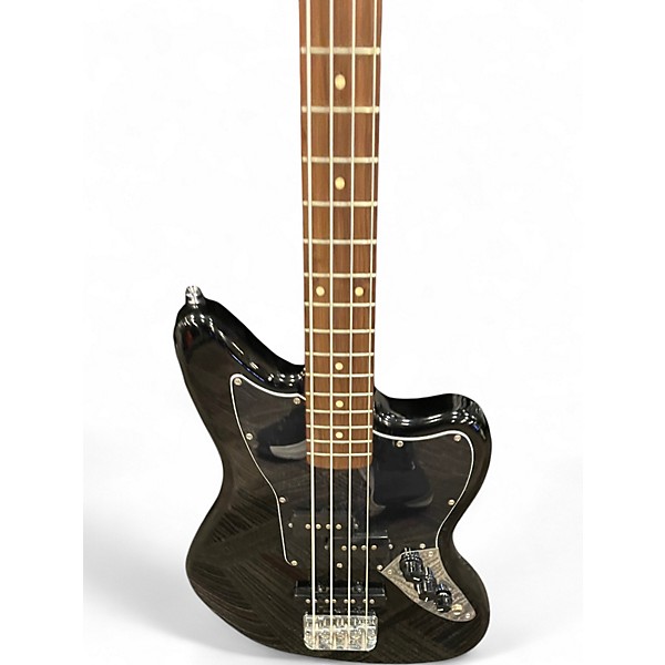 Used Squier Vintage Modified Jaguar Bass Black Electric Bass Guitar