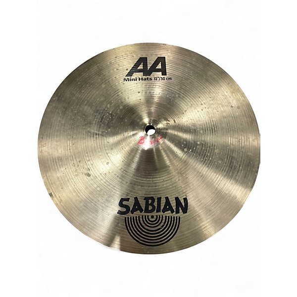 Used SABIAN 12in AA Mini Hi Hat Pair Cymbal