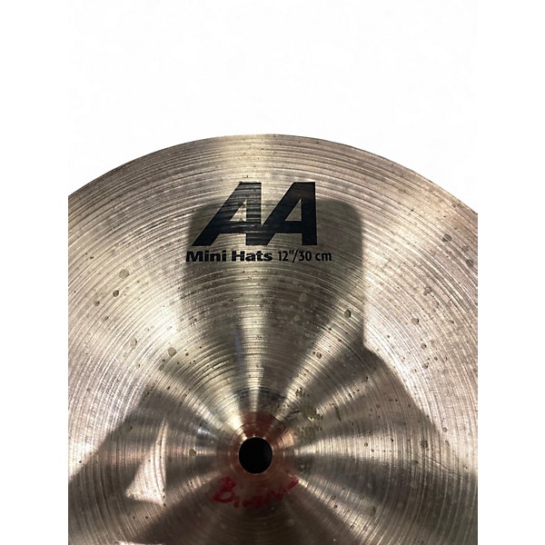 Used SABIAN 12in AA Mini Hi Hat Pair Cymbal