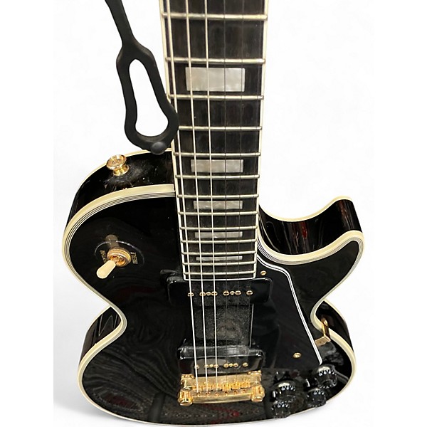Used Epiphone Les Paul Custom P90 Black Solid Body Electric Guitar