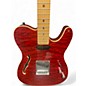 Used Luna Deco TLE Red Hollow Body Electric Guitar
