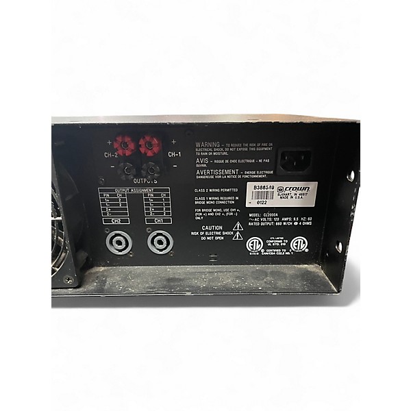 Used Crown CE2000 Power Amp