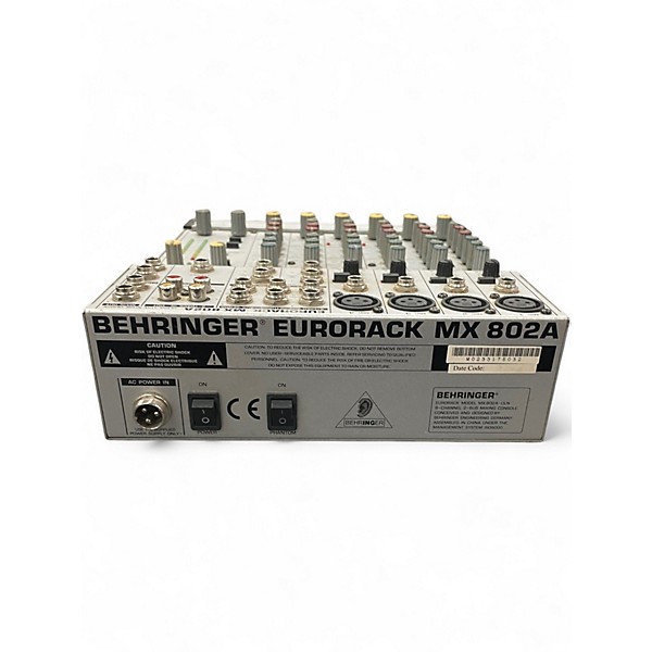 Used Behringer EURORACK MX802A Unpowered Mixer