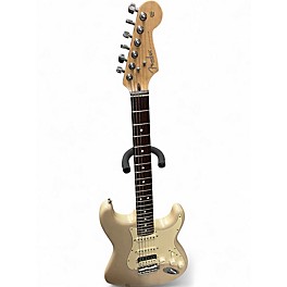 Used Fender American Deluxe Stratocaster Antique Ivory Solid Body Electric Guitar