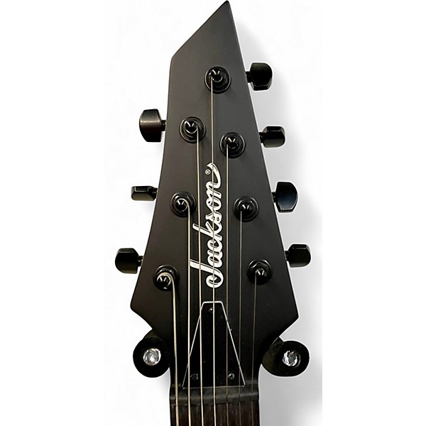 Used Jackson js22 7 King V Flat Black Solid Body Electric Guitar