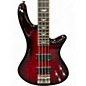 Used Schecter Guitar Research Stiletto Extreme 4 String Black Cherry Electric Bass Guitar