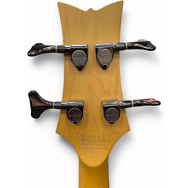 Used Schecter Guitar Research Stiletto Extreme 4 String Black Cherry Electric Bass Guitar