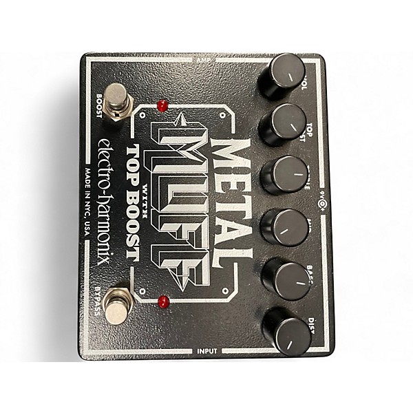 Used Electro-Harmonix Metal Muff Distortion With Top Boost Effect Pedal