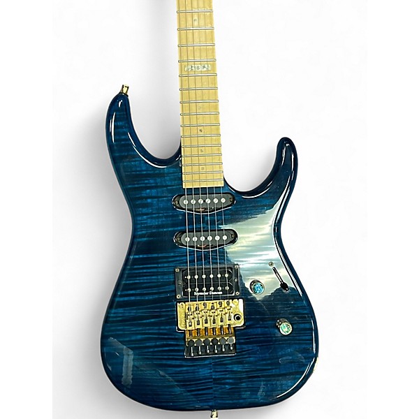 Used ESP THE MIRAGE Trans Blue Solid Body Electric Guitar