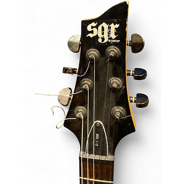 Used Sgr C-1 Candy Apple Red Solid Body Electric Guitar