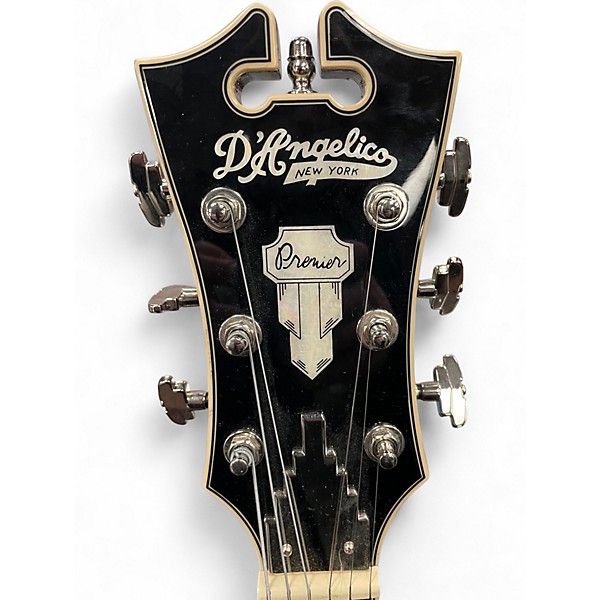 Used D'Angelico Premier Series DC Blue Burst Hollow Body Electric Guitar