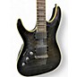 Used Schecter Guitar Research Hellraiser Special C1 Left Handed Trans Black Electric Guitar