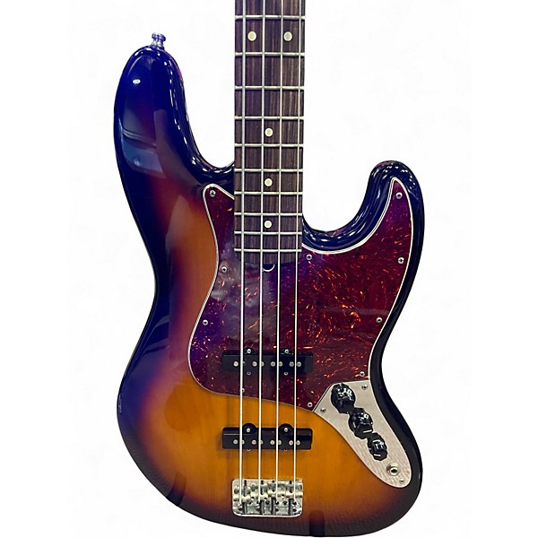 Used 2005 Fender AMERICAN JAZZ BASS 3 Tone Sunburst Electric Bass Guitar