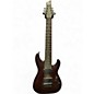 Used Schecter Guitar Research Omen 8 Burgundy Solid Body Electric Guitar thumbnail