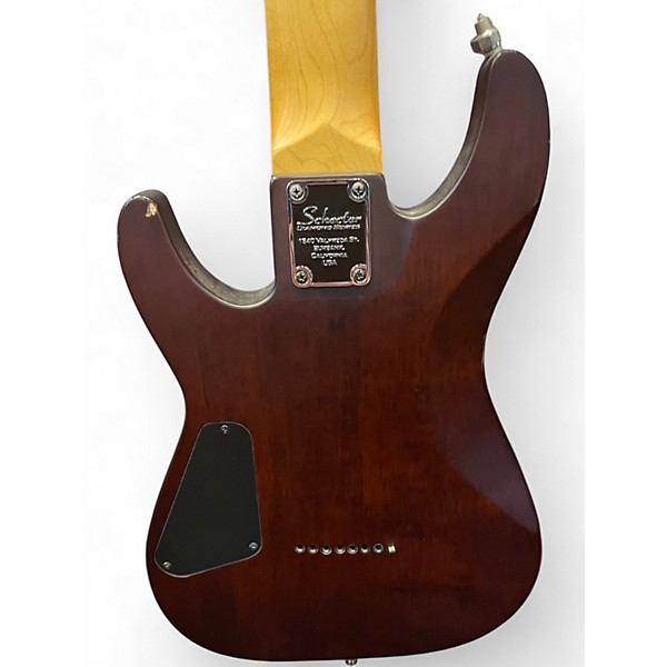 Used Schecter Guitar Research Omen 8 Burgundy Solid Body Electric Guitar