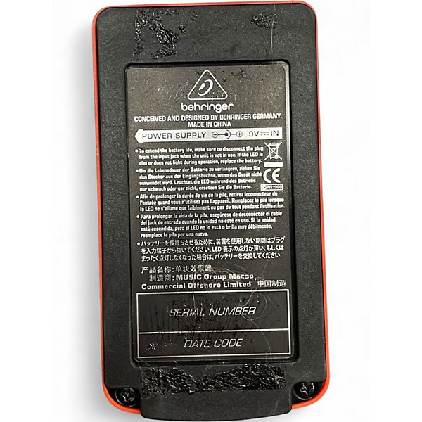 Used Behringer SF300 Super Fuzz Effect Pedal