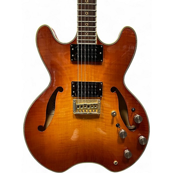 Used 1982 Daion Headhunter 555 2 Color Sunburst Hollow Body Electric Guitar