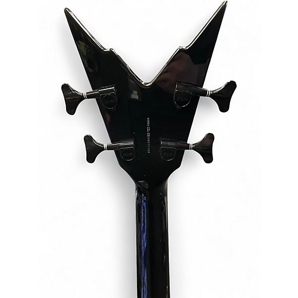 Used Dean Dime Razorback V 4 String Black Electric Bass Guitar