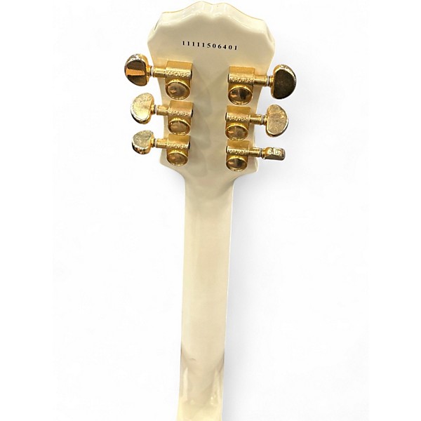 Used Epiphone Les Paul Custom Pro Alpine White Solid Body Electric Guitar