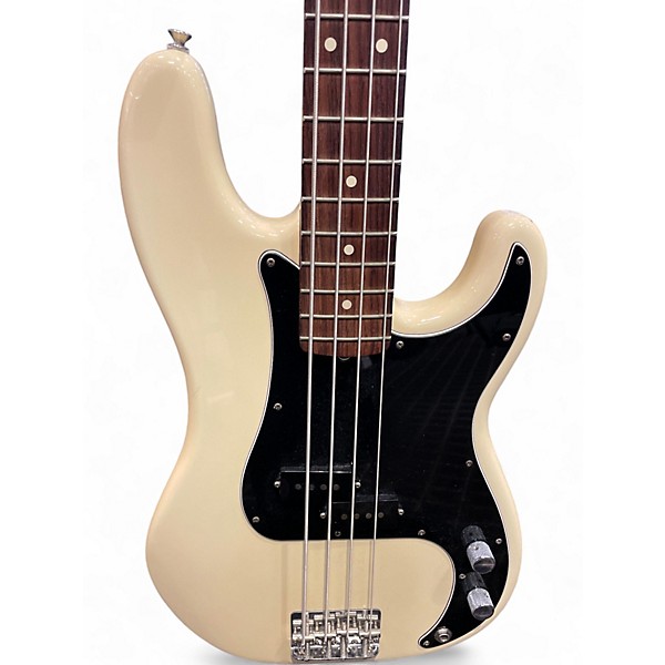 Used 2011 Fender American Special Precision Bass Olympic White Electric Bass Guitar