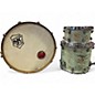 Used SJC Drums 3 Piece Heirloom Mahogany Shell Pack Dirty Mint Drum Kit thumbnail
