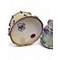 Used SJC Drums 3 Piece Heirloom Mahogany Shell Pack Dirty Mint Drum Kit