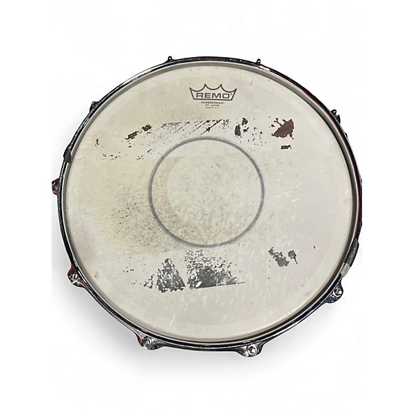 Used SJC Drums 14X6.5 Custom Snare Dirty Mint Drum