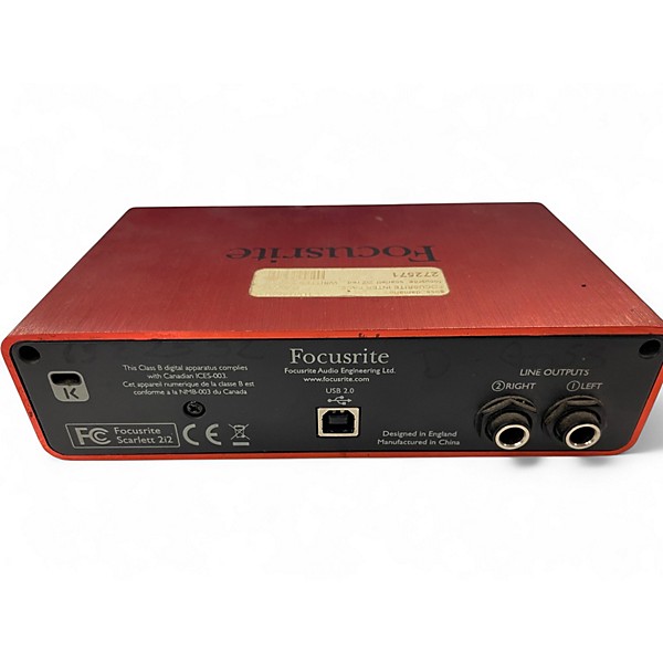 Used Focusrite Scarlett 2i2 Audio Interface
