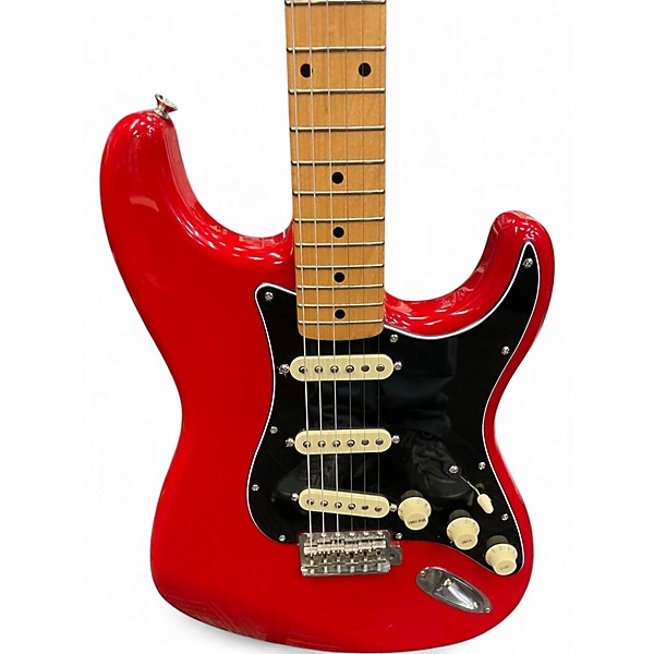 Used Fender Japanese Stratocaster Red Solid Body Electric Guitar