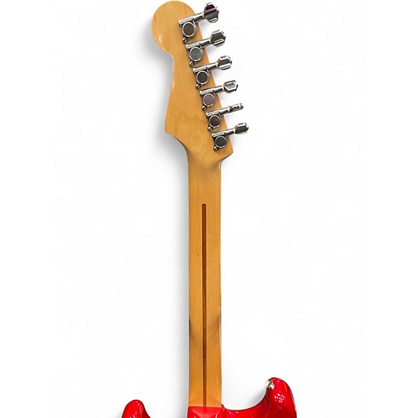 Used Fender Japanese Stratocaster Red Solid Body Electric Guitar