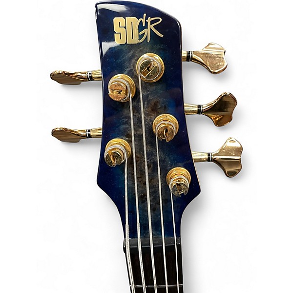 Used Ibanez sr2605 blue burl burst Electric Bass Guitar
