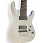 Used Schecter Guitar Research Demon 7 String White Solid Body Electric Guitar