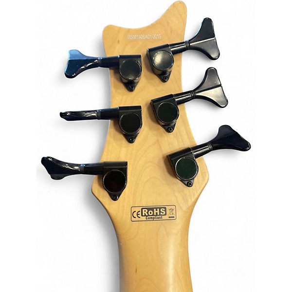 Used Dean Edge 6 6 String Brown Electric Bass Guitar