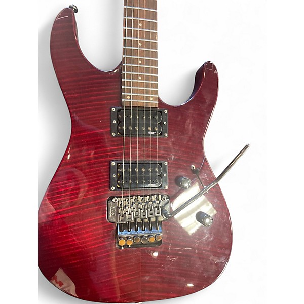 Used ESP LTD M100FM Red Solid Body Electric Guitar