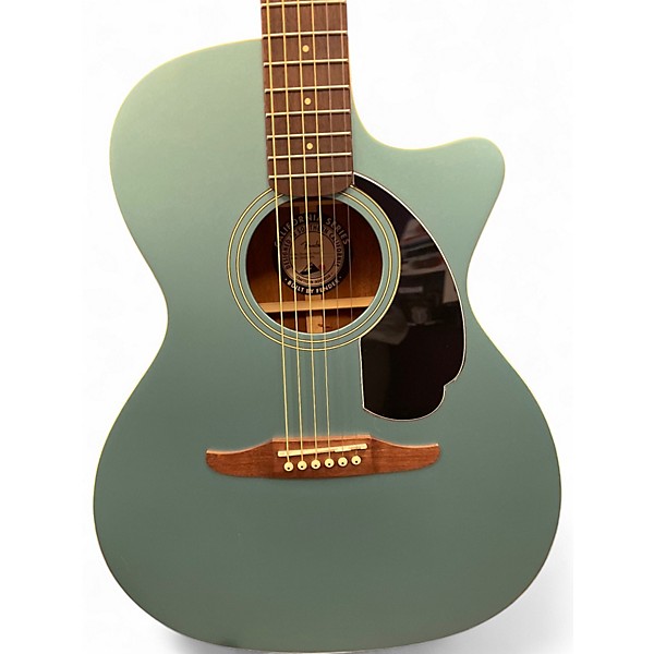 Used Fender Newporter Player TEAL BLUE Acoustic Electric Guitar