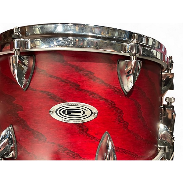 Used Orange County Drum & Percussion 13in Maple Ash Snare Drum   Chestnut Matte Drum