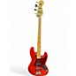 Used Fender American Standard Jazz Bass Sunset Orange Transparent Electric Bass Guitar thumbnail