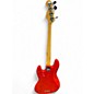 Used Fender American Standard Jazz Bass Sunset Orange Transparent Electric Bass Guitar