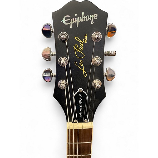 Used Epiphone Les Paul Traditional Pro IV BLUE  Solid Body Electric Guitar