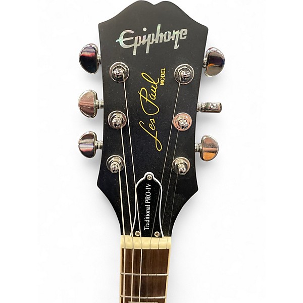 Used Epiphone Les Paul Traditional Pro IV BLUE  Solid Body Electric Guitar