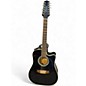Used Takamine GCEF381C-T Black 12 String Acoustic Electric Guitar thumbnail