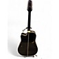 Used Takamine GCEF381C-T Black 12 String Acoustic Electric Guitar