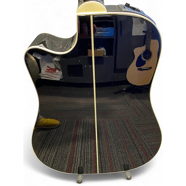 Used Takamine GCEF381C-T Black 12 String Acoustic Electric Guitar