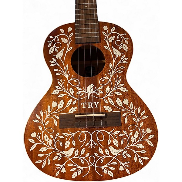 Used Kala LTP-MH White and Brown Ukulele