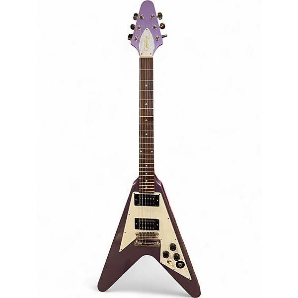 Used Epiphone Kirk Hammett '79 Flying V Purple Solid Body Electric Guitar
