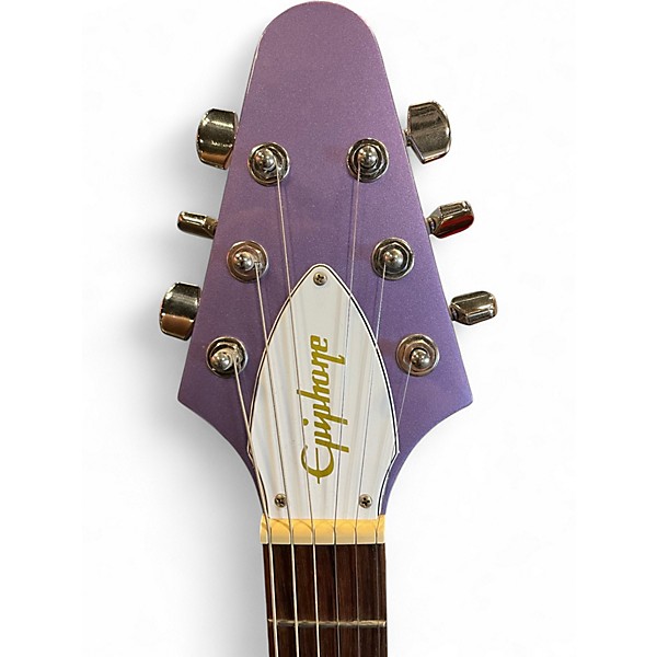Used Epiphone Kirk Hammett '79 Flying V Purple Solid Body Electric Guitar