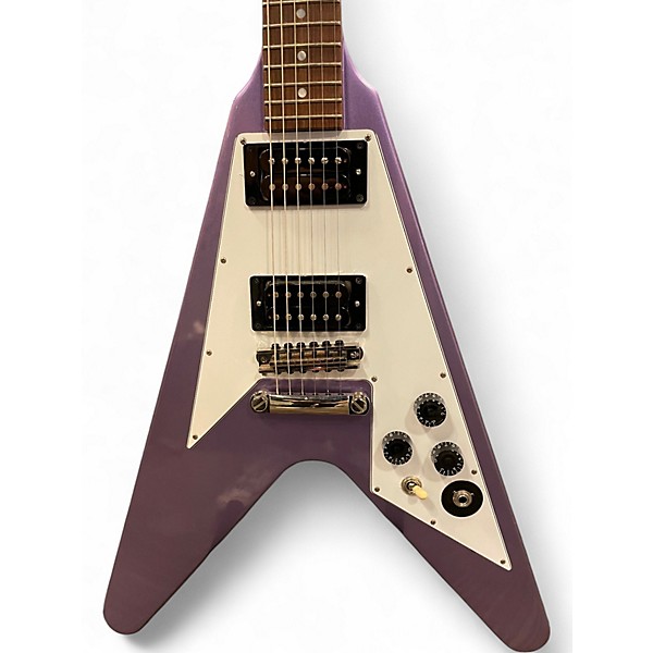 Used Epiphone Kirk Hammett '79 Flying V Purple Solid Body Electric Guitar
